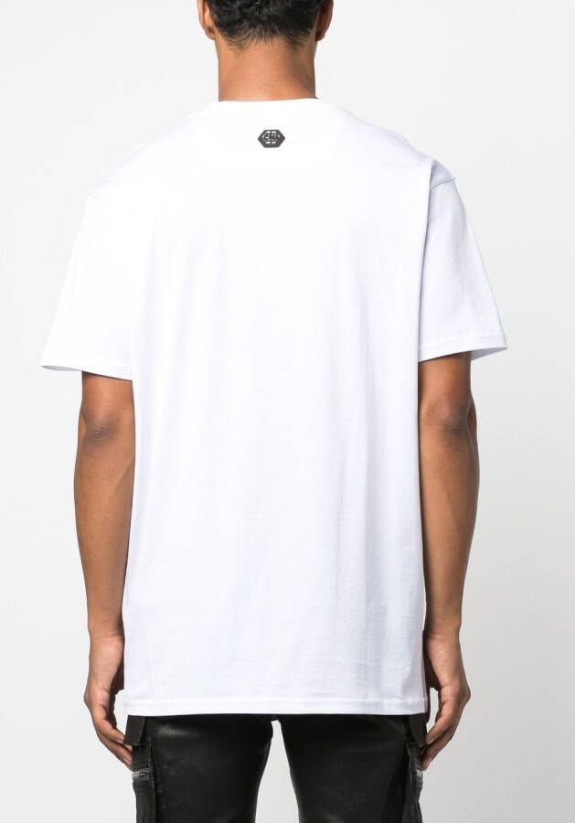 Philipp Plein T-shirt met grafische print Wit