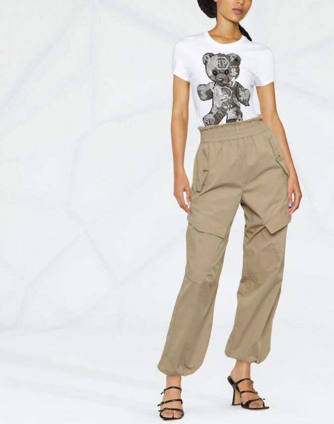 Philipp Plein T-shirt met grafische print Wit