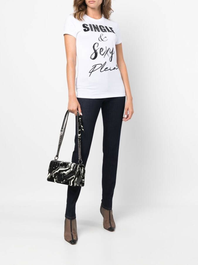 Philipp Plein T-shirt met grafische print Wit