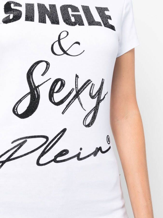Philipp Plein T-shirt met grafische print Wit