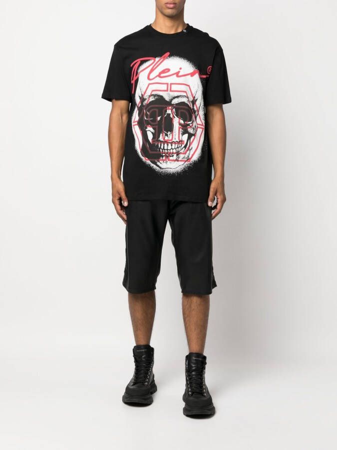 Philipp Plein T-shirt met grafische print Zwart