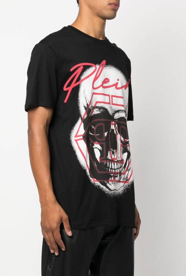 Philipp Plein T-shirt met grafische print Zwart