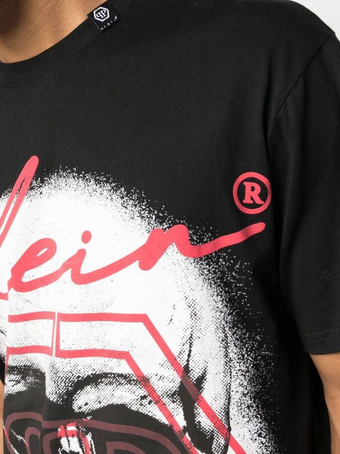 Philipp Plein T-shirt met grafische print Zwart