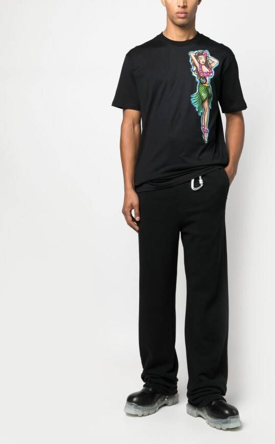 Philipp Plein T-shirt met grafische print Zwart