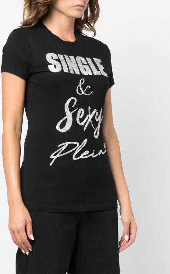 Philipp Plein T-shirt met grafische print Zwart