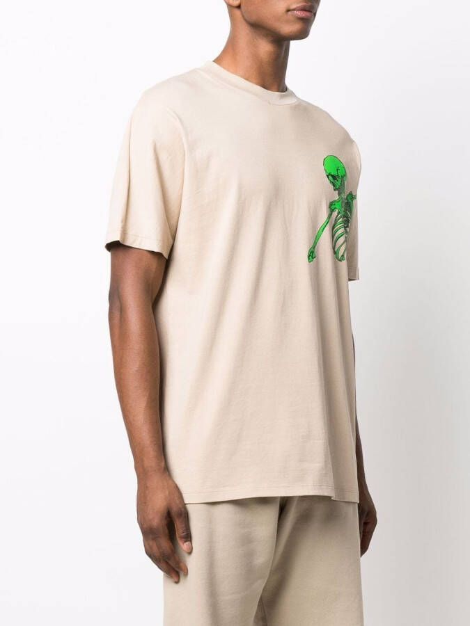 Philipp Plein T-shirt met logo Beige