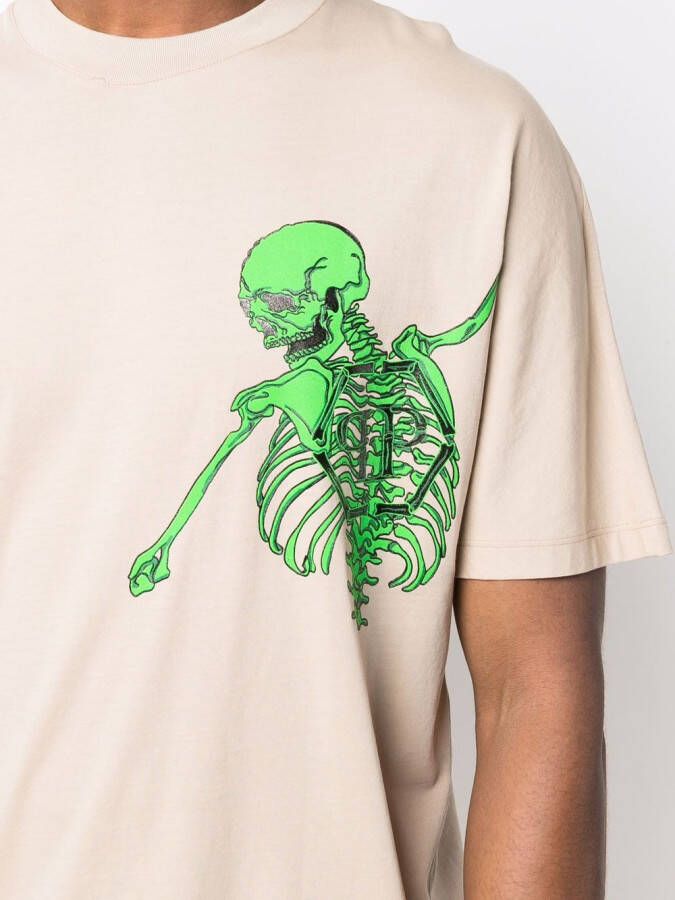 Philipp Plein T-shirt met logo Beige