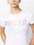 Philipp Plein T-shirt met logo van stras Wit - Thumbnail 5