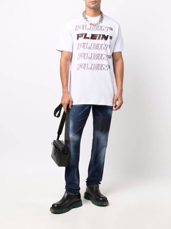 Philipp Plein T-shirt met logo Wit