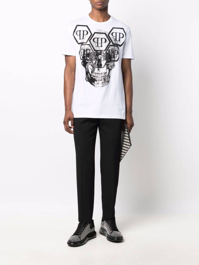Philipp Plein T-shirt met logo Wit