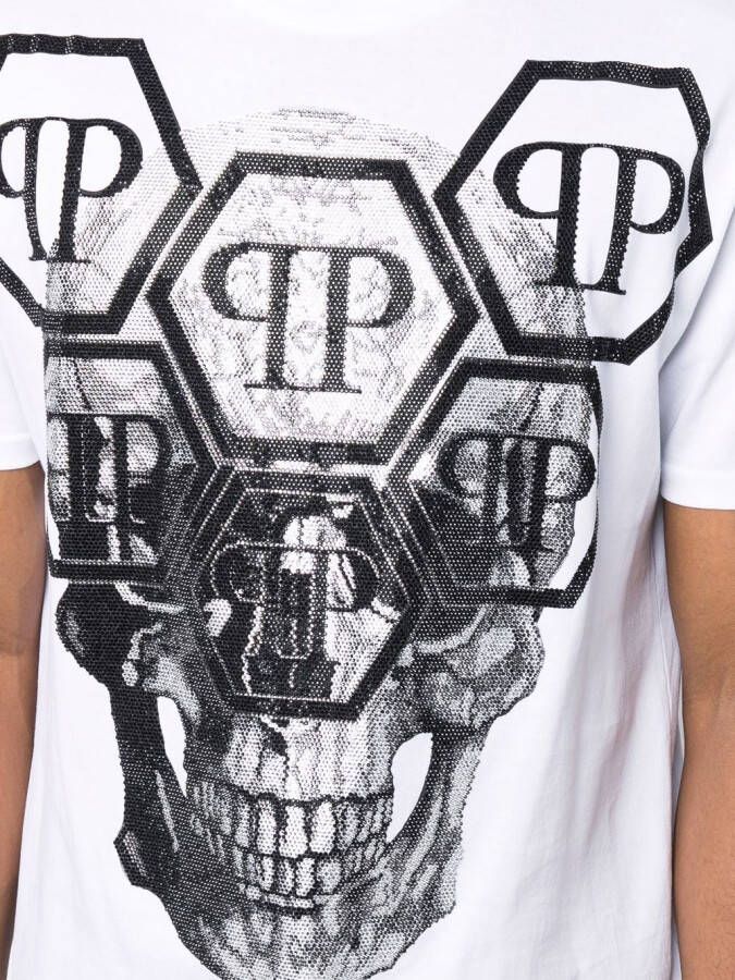 Philipp Plein T-shirt met logo Wit