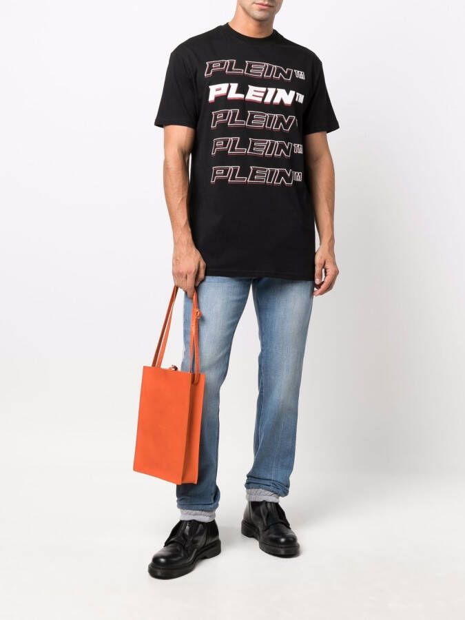 Philipp Plein T-shirt met logo Zwart