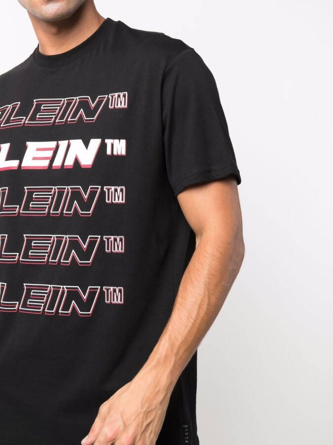 Philipp Plein T-shirt met logo Zwart