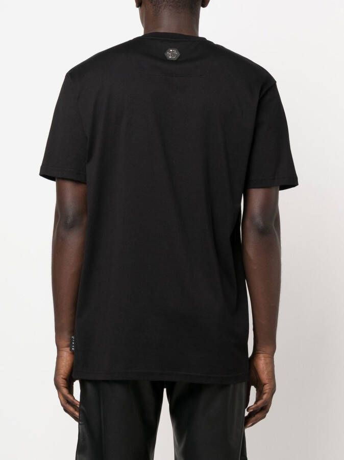 Philipp Plein T-shirt met logo Zwart