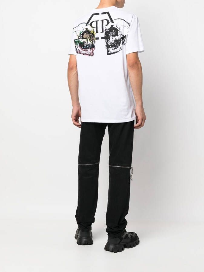 Philipp Plein T-shirt met logopatch Wit