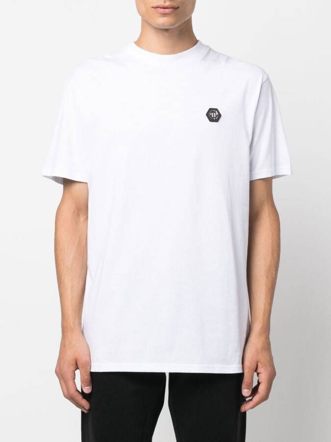 Philipp Plein T-shirt met logopatch Wit