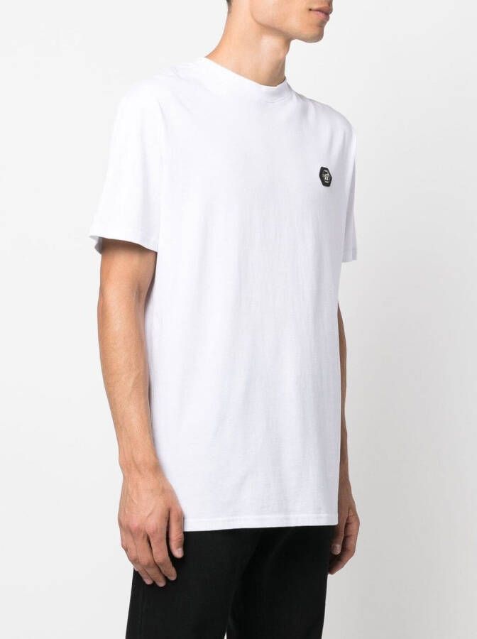 Philipp Plein T-shirt met logopatch Wit