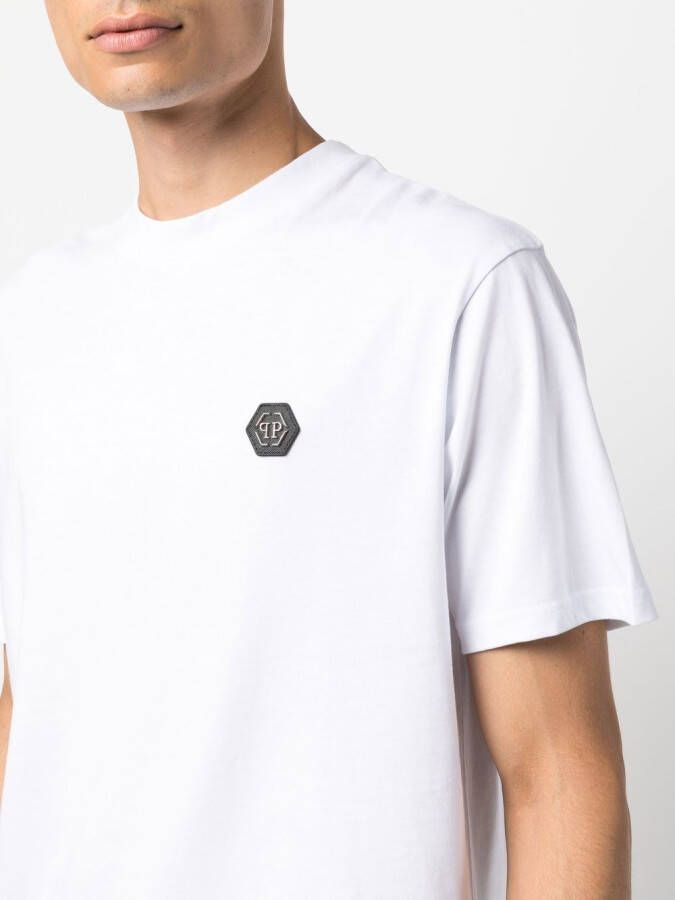 Philipp Plein T-shirt met logopatch Wit