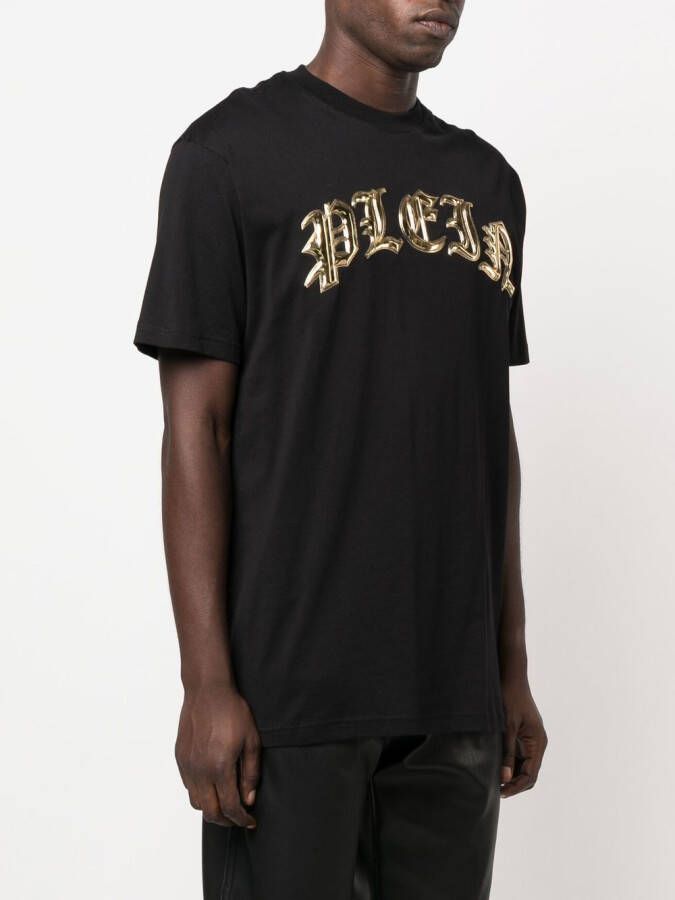 Philipp Plein T-shirt met logopatch Zwart