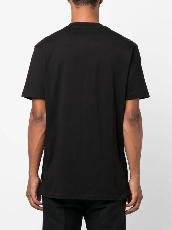 Philipp Plein T-shirt met logopatch Zwart