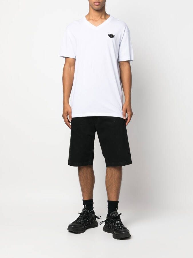 Philipp Plein T-shirt met logoplakkaat Wit