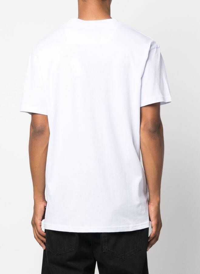 Philipp Plein T-shirt met logoplakkaat Wit