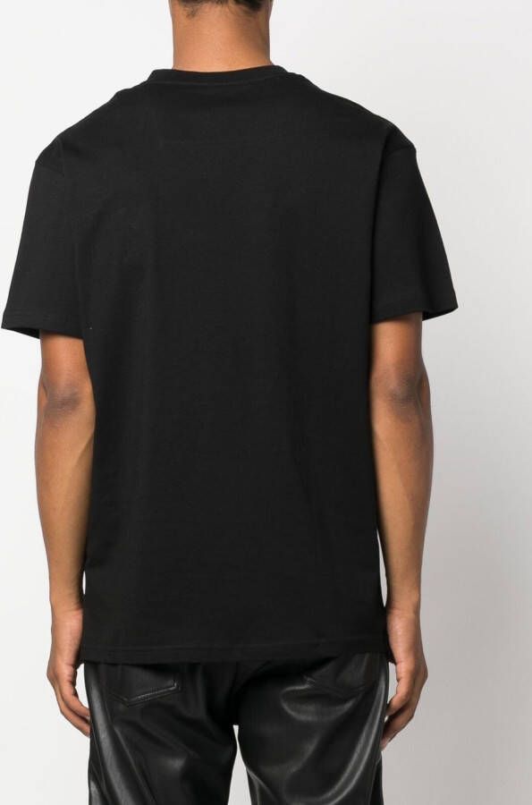 Philipp Plein T-shirt met logoplakkaat Zwart