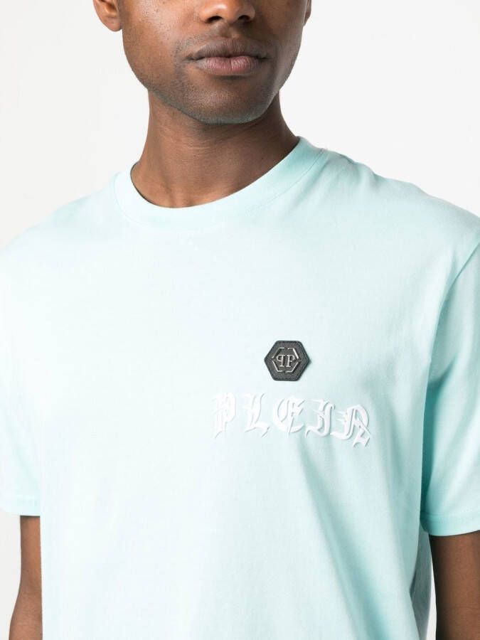 Philipp Plein T-shirt met logoprint Blauw
