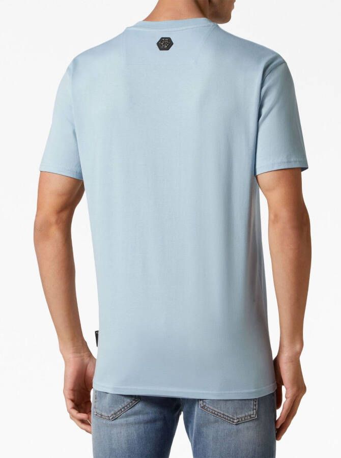 Philipp Plein T-shirt met logoprint Blauw