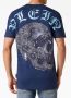 Philipp Plein T-shirt met logoprint Blauw - Thumbnail 4