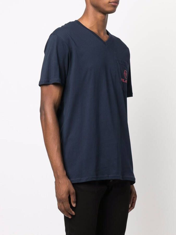 Philipp Plein T-shirt met logoprint Blauw