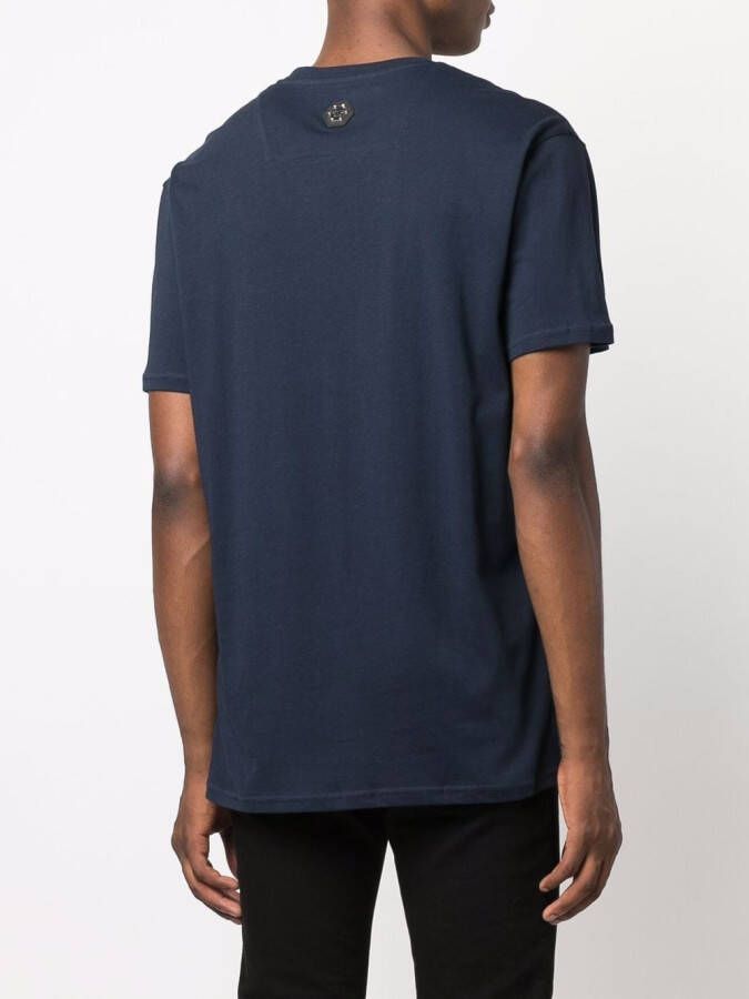 Philipp Plein T-shirt met logoprint Blauw