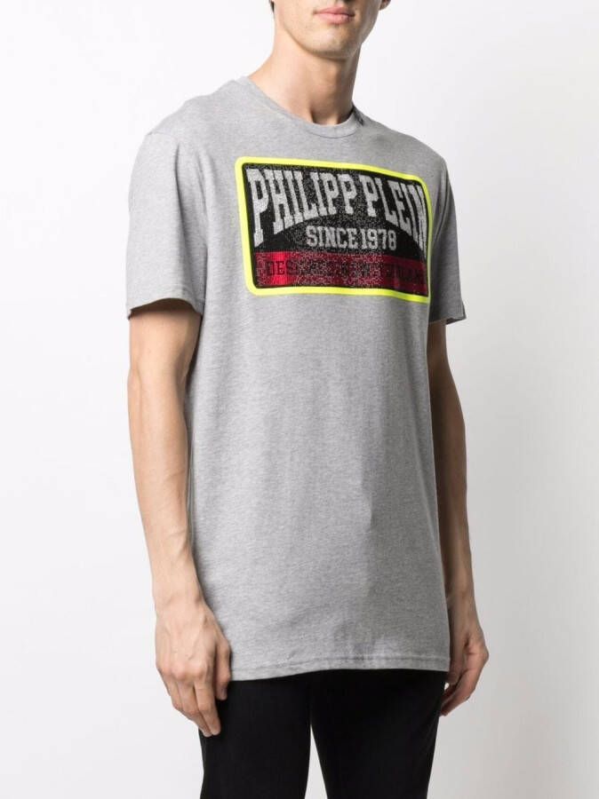 Philipp Plein T-shirt met logoprint Grijs