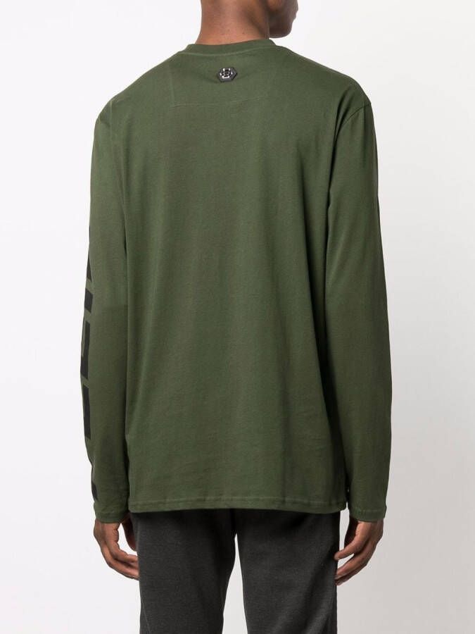 Philipp Plein T-shirt met logoprint Groen