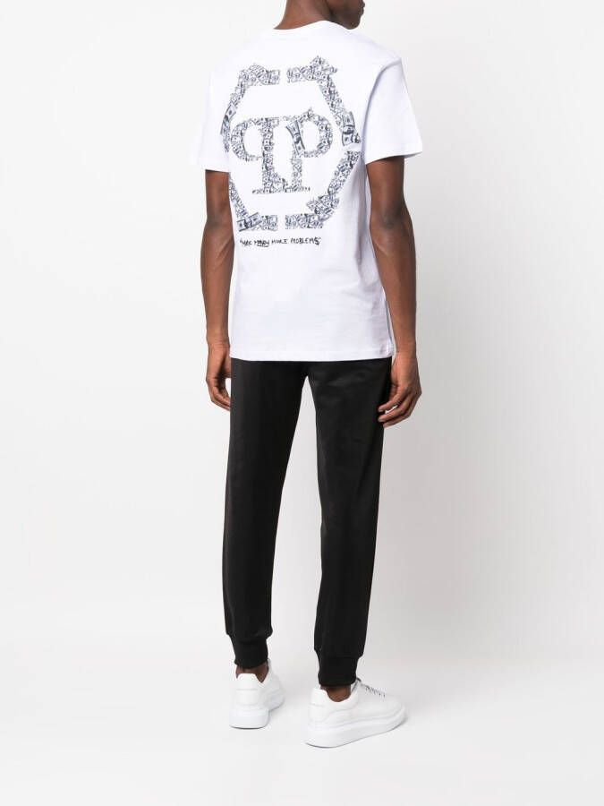 Philipp Plein T-shirt met logoprint Wit