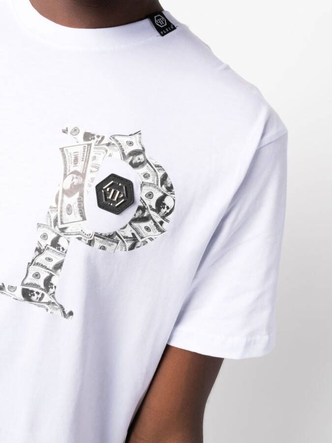 Philipp Plein T-shirt met logoprint Wit