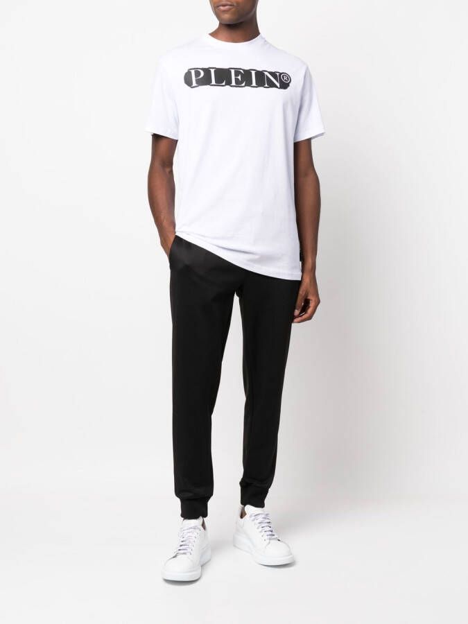 Philipp Plein T-shirt met logoprint Wit