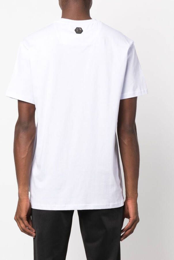 Philipp Plein T-shirt met logoprint Wit