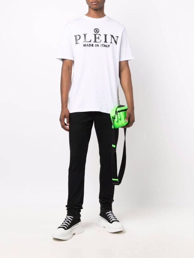 Philipp Plein T-shirt met logoprint Wit