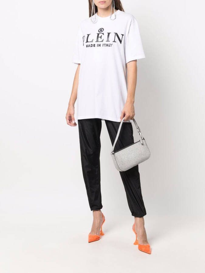 Philipp Plein T-shirt met logoprint Wit