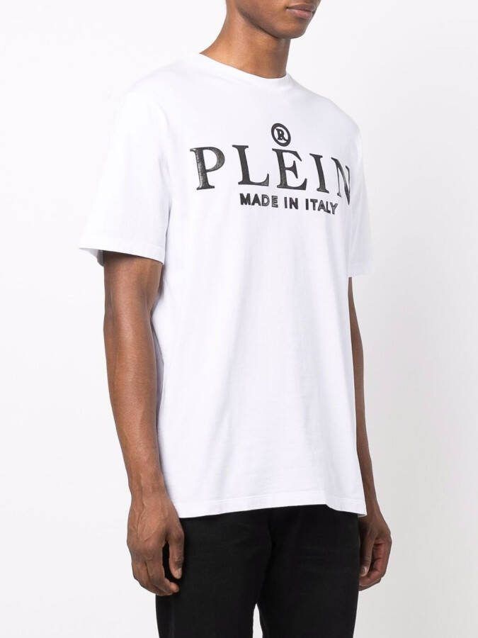 Philipp Plein T-shirt met logoprint Wit