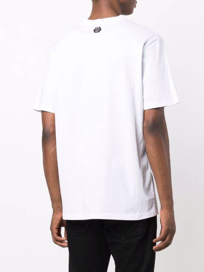 Philipp Plein T-shirt met logoprint Wit