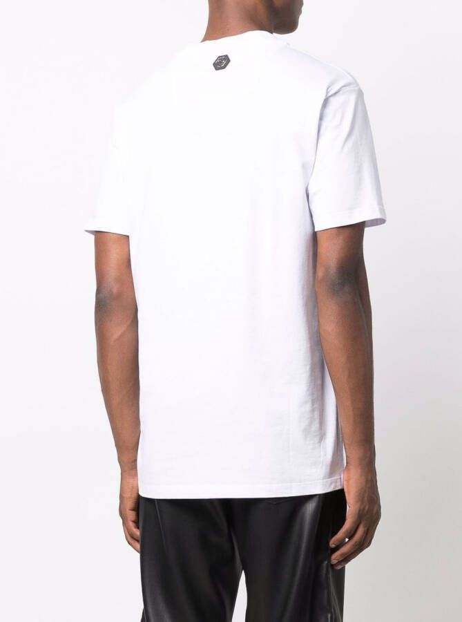 Philipp Plein T-shirt met logoprint Wit