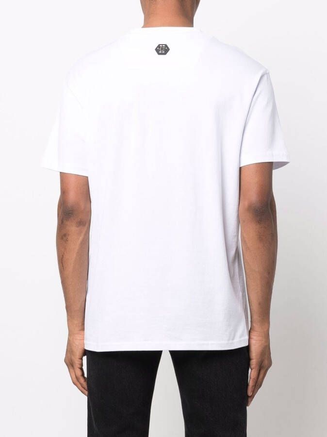 Philipp Plein T-shirt met logoprint Wit