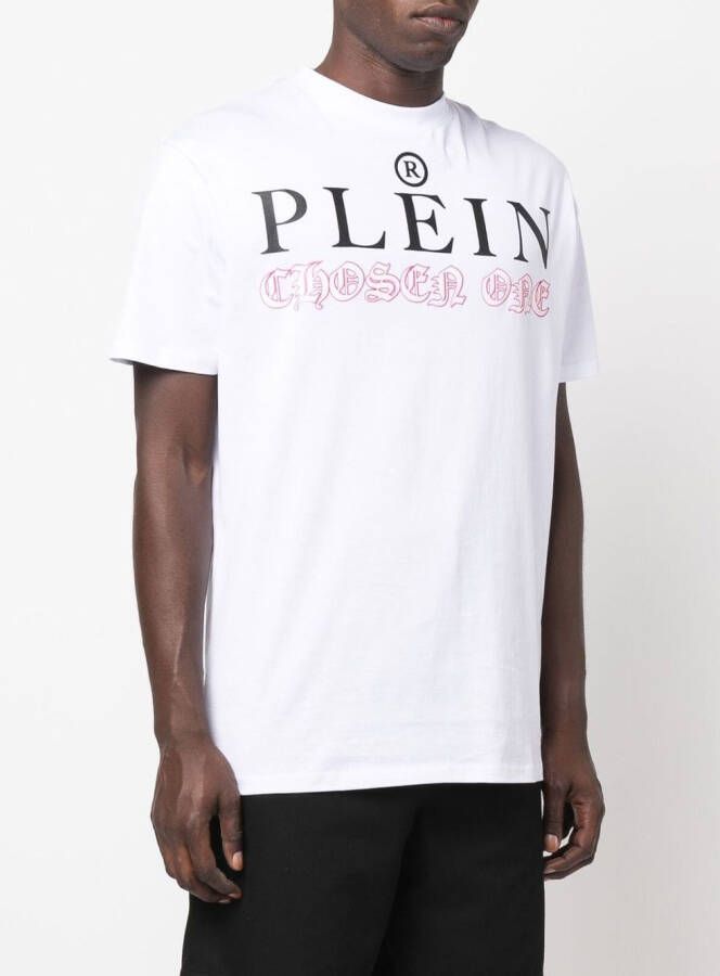Philipp Plein T-shirt met logoprint Wit