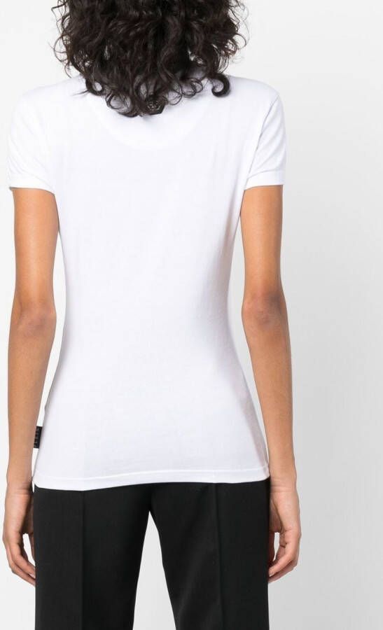 Philipp Plein T-shirt met logoprint Wit