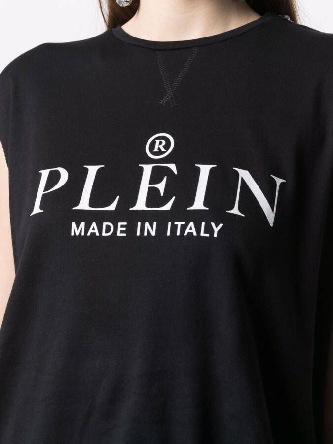 Philipp Plein T-shirt met logoprint Zwart