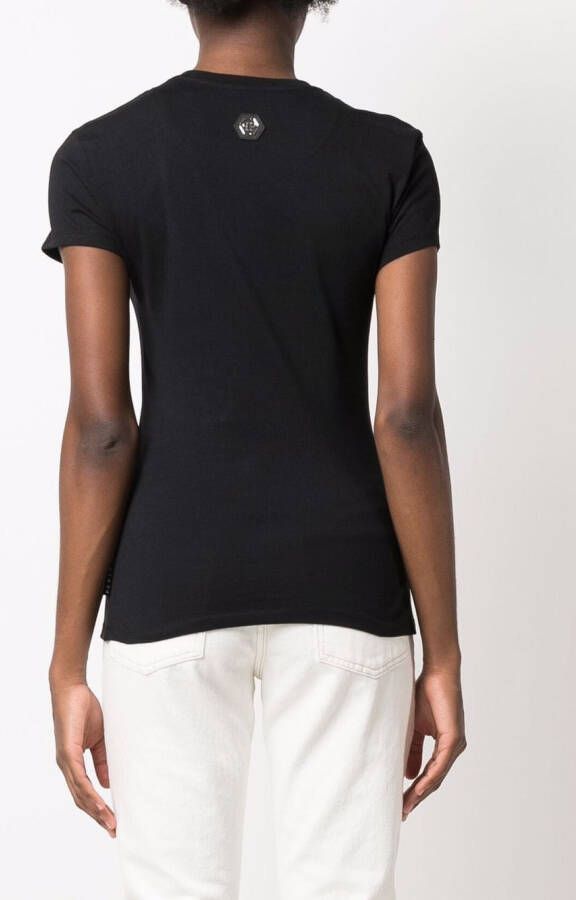 Philipp Plein T-shirt met logoprint Zwart