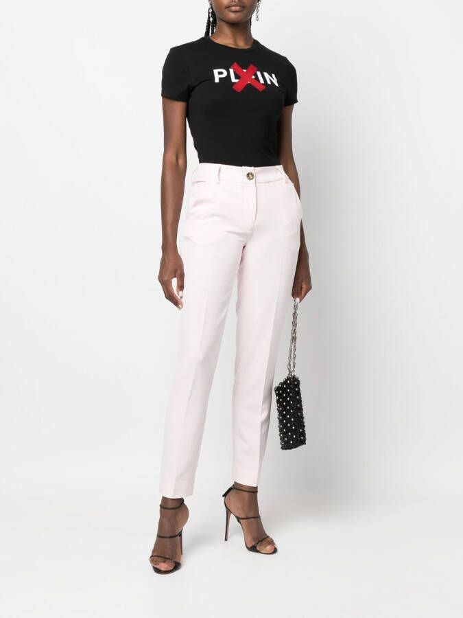 Philipp Plein T-shirt met logoprint Zwart