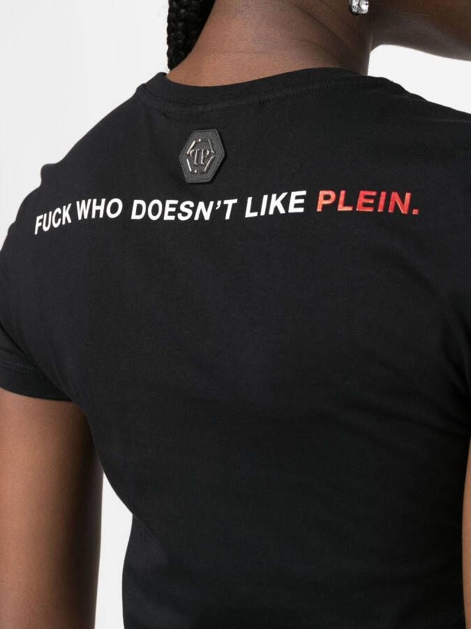 Philipp Plein T-shirt met logoprint Zwart